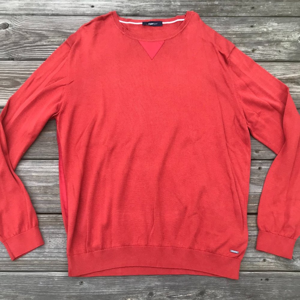 Ermenegildo Zegna Men Sweater Orange Long Sleeve